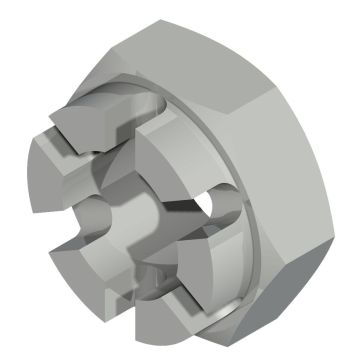 Kronenmutter M20x1,5, DIN 937 17H