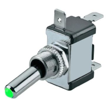 Kippschalter LED, (2)   Ein - Aus, 12V/25A