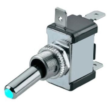 Kippschalter LED, (4)   Ein - Aus, 12V/25A