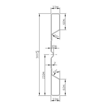 Ridelle en acier type HV 300