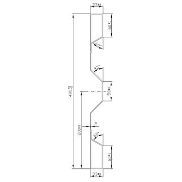 Ridelle en acier type HVKT 400