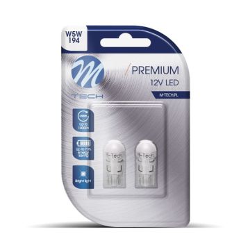 LED Glassockellampe Blister 12V Set à 2 Stk. (≙5W) LB106Y