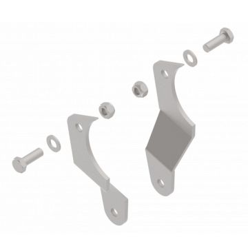 Support amortisseur de châssis KNOTT, coudé, set