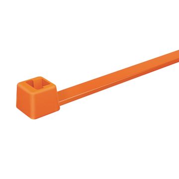 Collier de serrage, 100 x 2,5 mm, orange