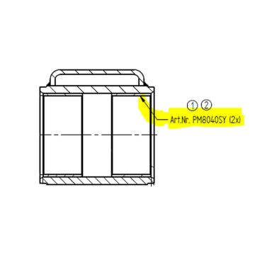 Kunststoffbuchse Ø80x85x40
