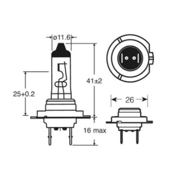 Autolampe RING Glühlampe H7 12V 55Watt  PX26d