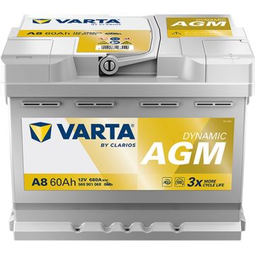 Batterie, 12 V 60 AH, LxBxH 242 x 175 x 190  - +