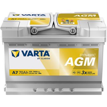 Batterie, 12 V 70 AH,  LxBxH 278 x 175 x 190  - +