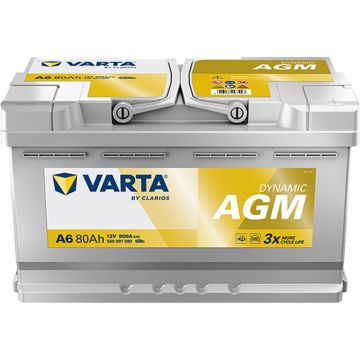 Batterie, 12 V 80 AH, LxBxH 315 x 175 x 190  - +