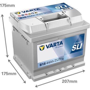 Batterie 12 V 44 AH, LxBxH 207 x 175 x 175  - + V4001