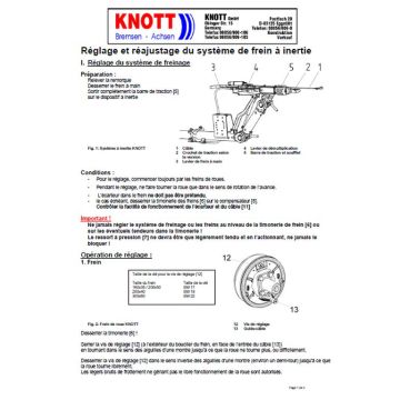 Notice de montage KNOTT WHBALKO020