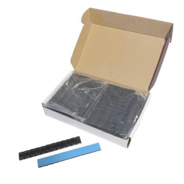 Barette adhésive en acier à 60g (12x5g) noir